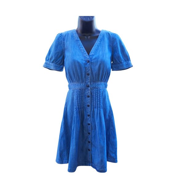 Madewell Dresses & Skirts - Madewell Daylily Chambray Mini Dress, Size 2